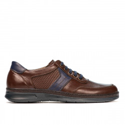 Zapatos casuales/deportivos para hombre 919 marrón combinado