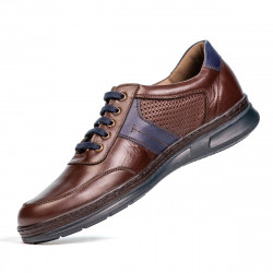 Zapatos casuales/deportivos para hombre 919 marrón combinado