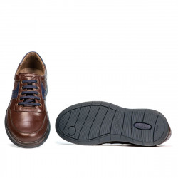 Zapatos casuales/deportivos para hombre 919 marrón combinado