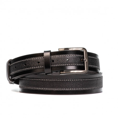 Cinturón para hombre 16b negro combinado