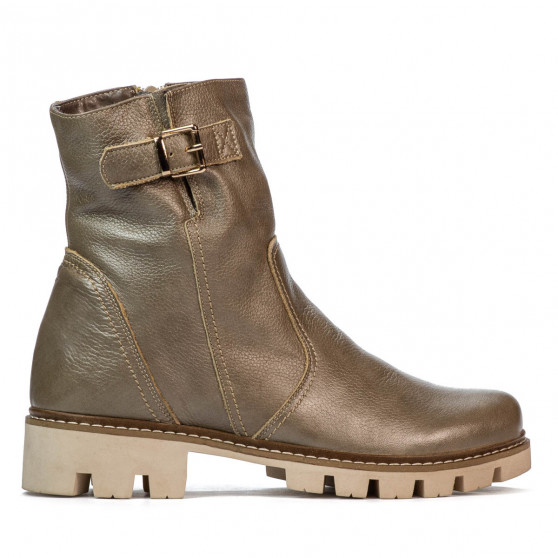 Botas mujer 3297 arena nacarada