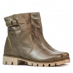 Botas mujer 3297 arena nacarada