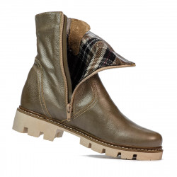 Botas mujer 3297 arena nacarada