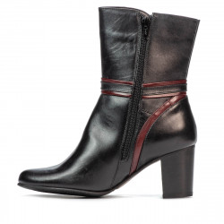 Botines mujer 1156 negro combinado