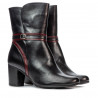 Botines mujer 1156 negro combinado