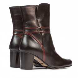 Botines mujer 1156 negro combinado
