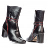 Botines mujer 1156 negro combinado
