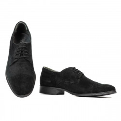 Zapatos elegantes adolescentes 388 negro terciopelo