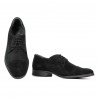 Zapatos elegantes adolescentes 388 negro terciopelo