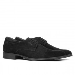 Zapatos elegantes adolescentes 388 negro terciopelo