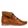 Botines de mujer 3282 marrón encerado