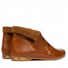 Botines de mujer 3282 marrón encerado
