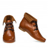 Botines de mujer 3282 marrón encerado