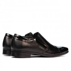 Zapatos elegantes para hombres 740 charol negro combinado