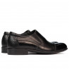 Zapatos elegantes para hombre 765 charol negro combinado