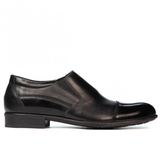 Zapatos elegantes para hombre 765 charol negro combinado