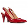Sandalias mujer 1236 charol rojo