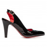 Sandalias mujer 1236 charol negro