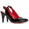 Sandalias mujer 1236 charol negro