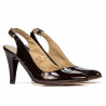 Sandalias de mujer 1236 charol café
