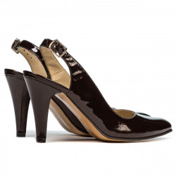 Sandalias de mujer 1236 charol café