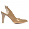 Sandalias mujer 1236 charol beige