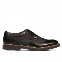 Zapatos casuales hombre 826 negro combinado