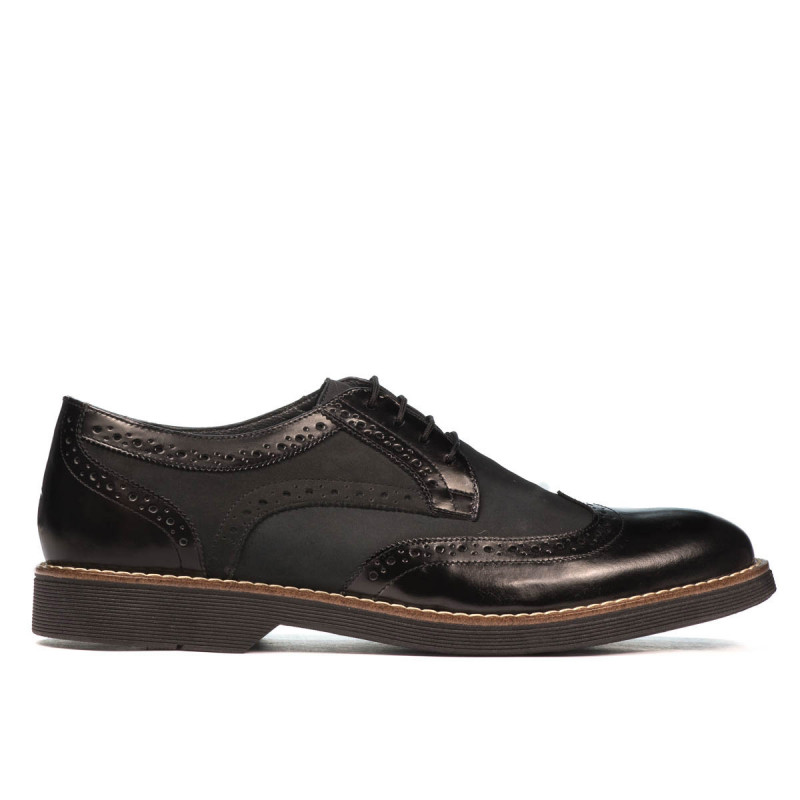 Zapatos casuales hombre 826 negro combinado