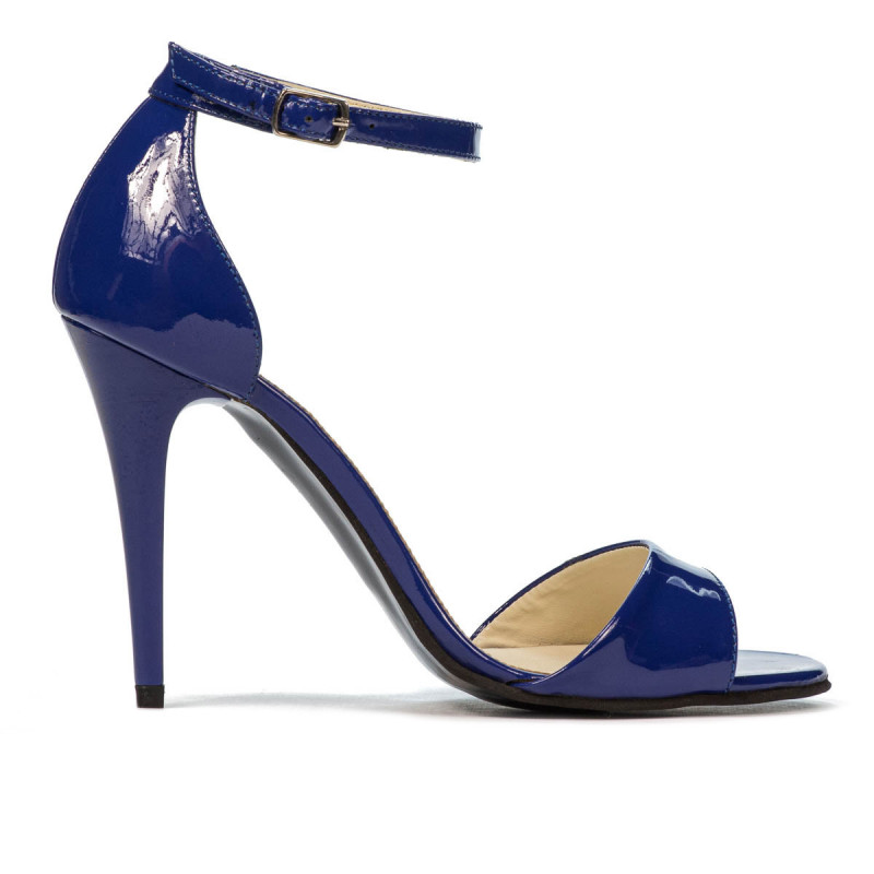Sandalias mujer 1238 charol azul