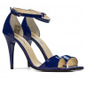 Sandalias mujer 1238 charol azul