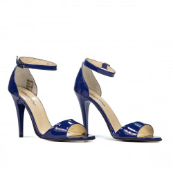 Sandalias mujer 1238 charol azul