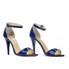 Sandalias mujer 1238 charol azul