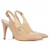 Sandalias de mujer 1249 charol marfil