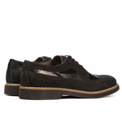 Zapatos casuales para hombre 829 bufó negro combinado