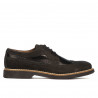 Zapatos casuales para hombre 829 bufó negro combinado