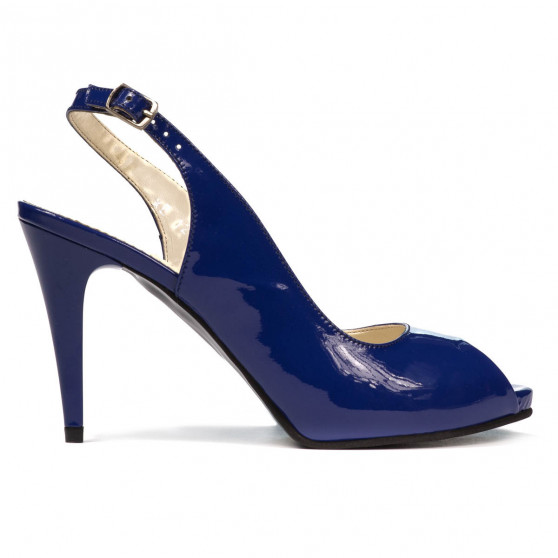 Sandalias de mujer 1250 charol azul