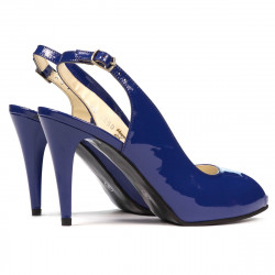 Sandalias de mujer 1250 charol azul