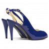 Sandalias de mujer 1250 charol azul
