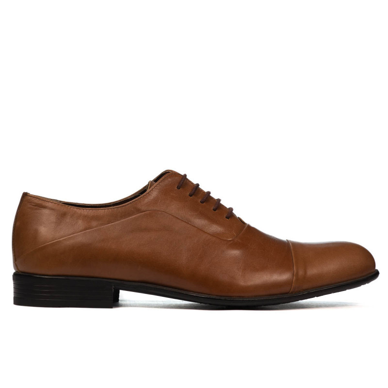 Zapatos elegantes de hombre 762 marrón encerado