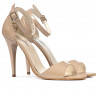 Sandalias de mujer 1238 charol beige nácar