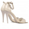 Sandalias de mujer 1238 charol blanco
