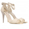 Sandalias de mujer 1238 charol blanco