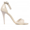 Sandalias de mujer 1238 charol blanco
