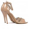 Sandalias de mujer 1238 charol marfil