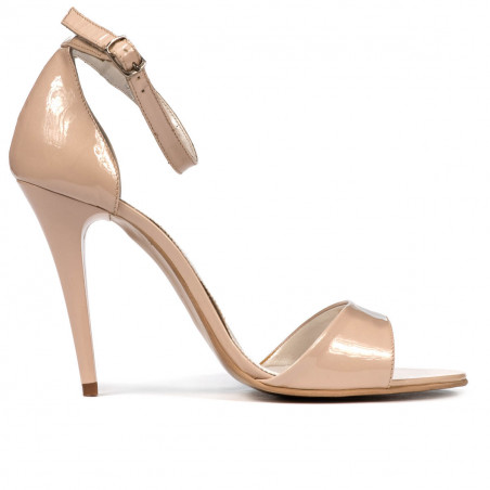 Sandalias de mujer 1238 charol marfil