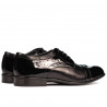 Zapatos elegantes para hombre 763 charol negro combinado