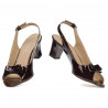Sandalias mujer 1251 charol café