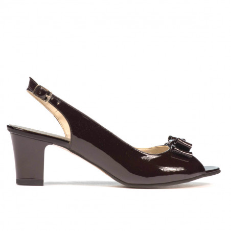 Sandalias mujer 1251 charol café