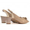 Sandalias mujer 1251 charol beige nácar