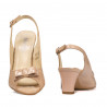 Sandalias mujer 1251 charol marfil